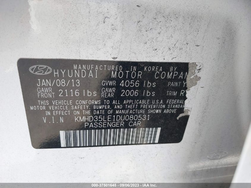 2013 HYUNDAI ELANTRA GT - KMHD35LE1DU080531