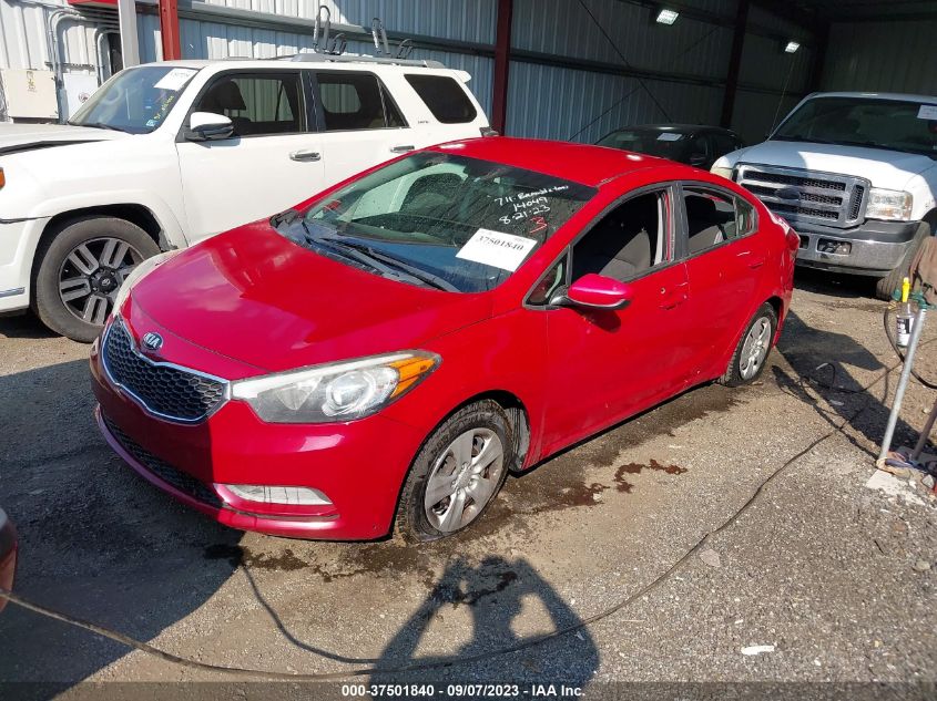 2016 KIA FORTE LX - KNAFK4A67G5614049