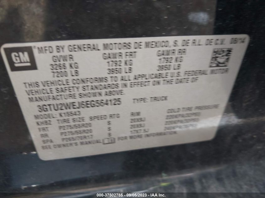 2014 GMC SIERRA 1500 DENALI - 3GTU2WEJ6EG564125