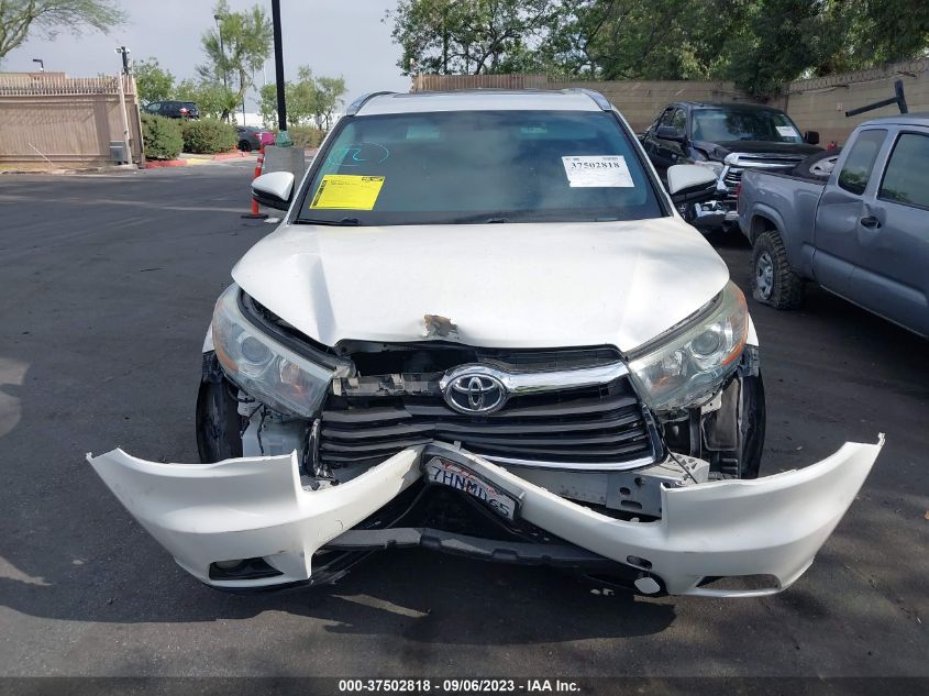 2015 TOYOTA HIGHLANDER XLE - 5TDKKRFH0FS038239