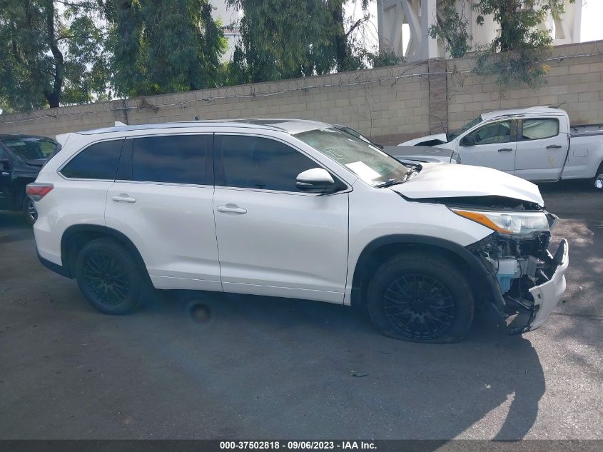 2015 TOYOTA HIGHLANDER XLE - 5TDKKRFH0FS038239