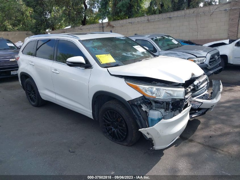 2015 TOYOTA HIGHLANDER XLE - 5TDKKRFH0FS038239