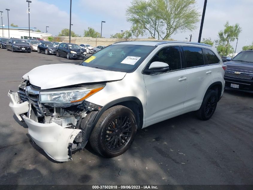 2015 TOYOTA HIGHLANDER XLE - 5TDKKRFH0FS038239