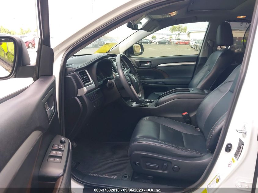 2015 TOYOTA HIGHLANDER XLE - 5TDKKRFH0FS038239