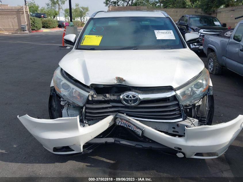2015 TOYOTA HIGHLANDER XLE - 5TDKKRFH0FS038239