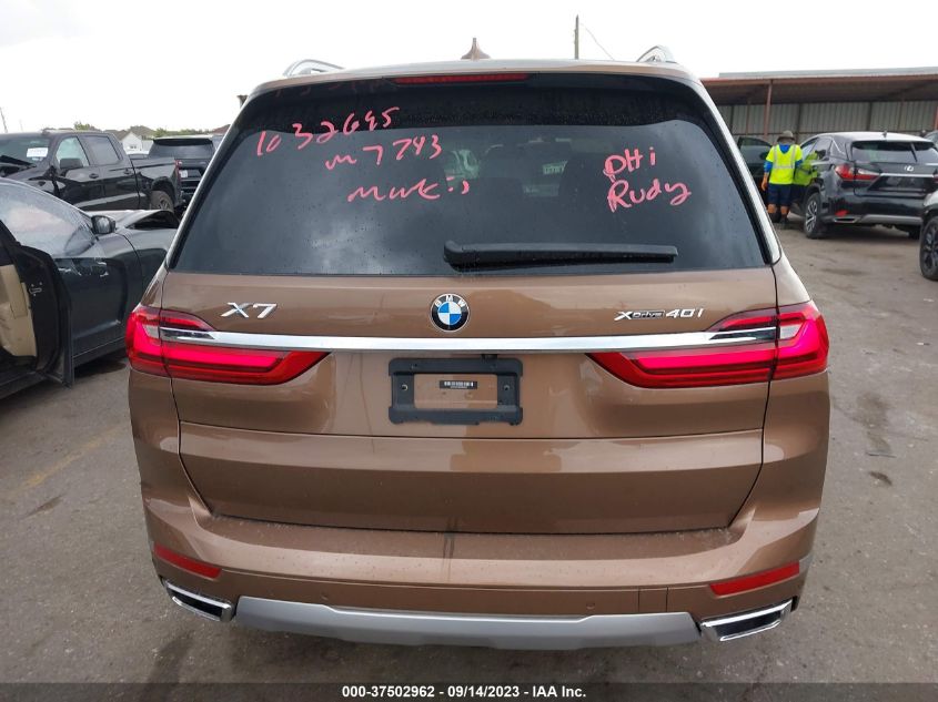 2020 BMW X7 XDRIVE40I 5UXCW2C06L9B86440
