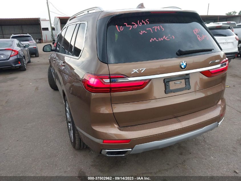 2020 BMW X7 XDRIVE40I 5UXCW2C06L9B86440