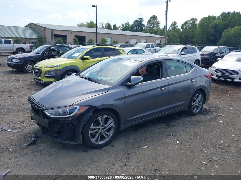 VIN KMHD84LF2HU179840 2017 HYUNDAI ELANTRA LIMITED