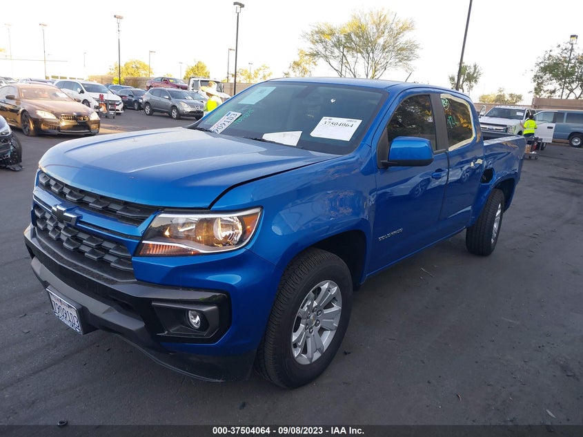 VIN 1GCGSCEA9M1123632 2021 CHEVROLET COLORADO 2WD LT