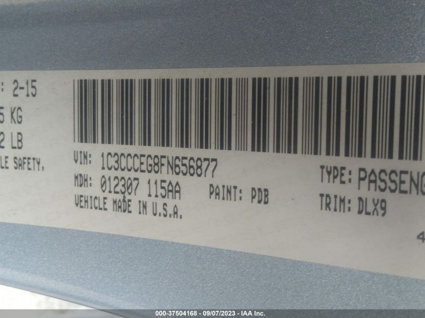 2015 CHRYSLER 200 C - 1C3CCCEG8FN656877