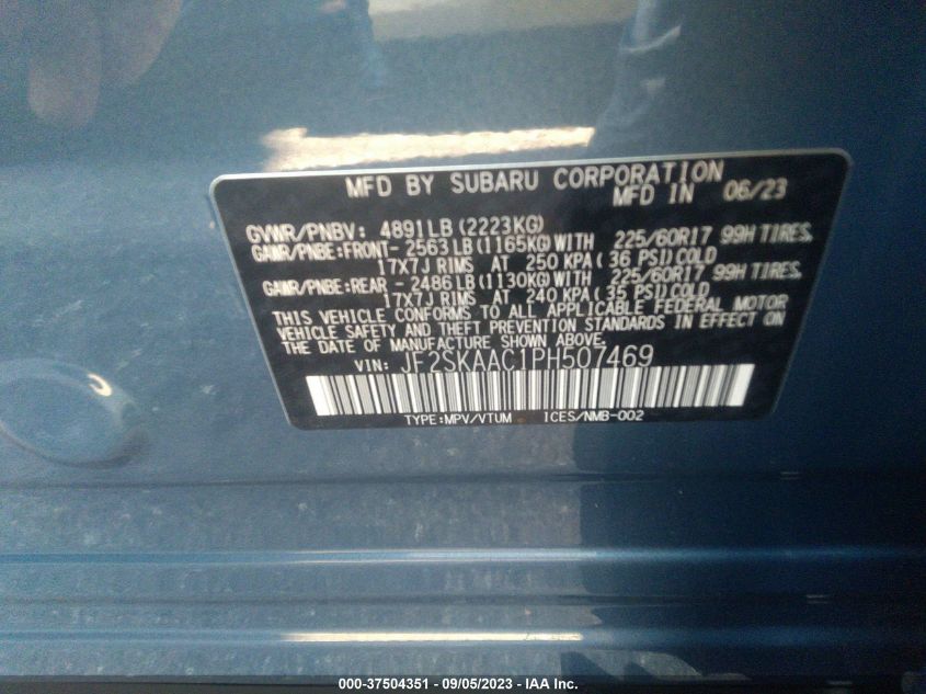 2023 SUBARU FORESTER - JF2SKAAC1PH507469