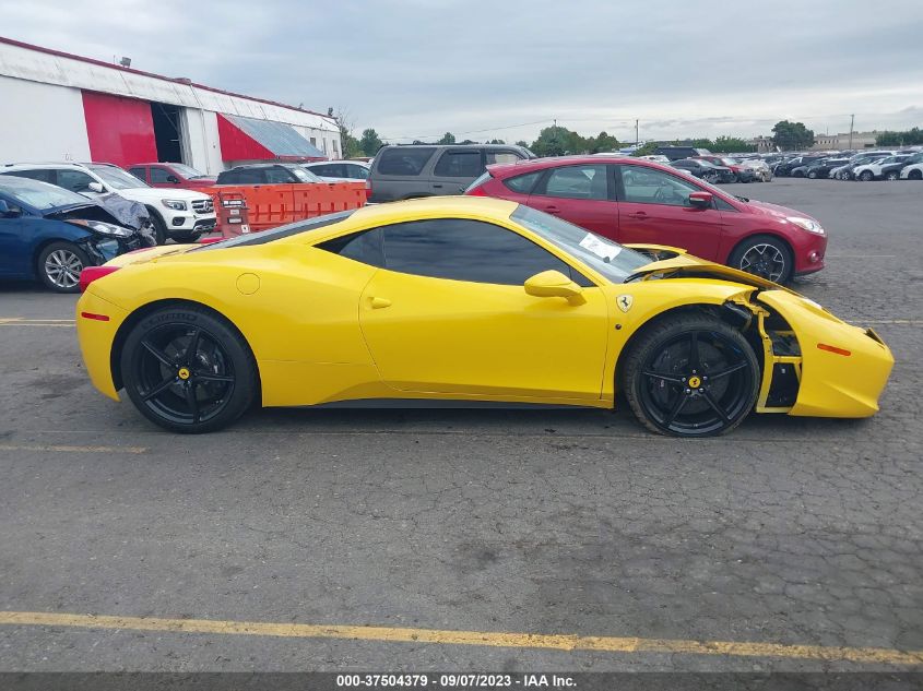2013 FERRARI 458 ITALIA ZFF67NFA7D0191068