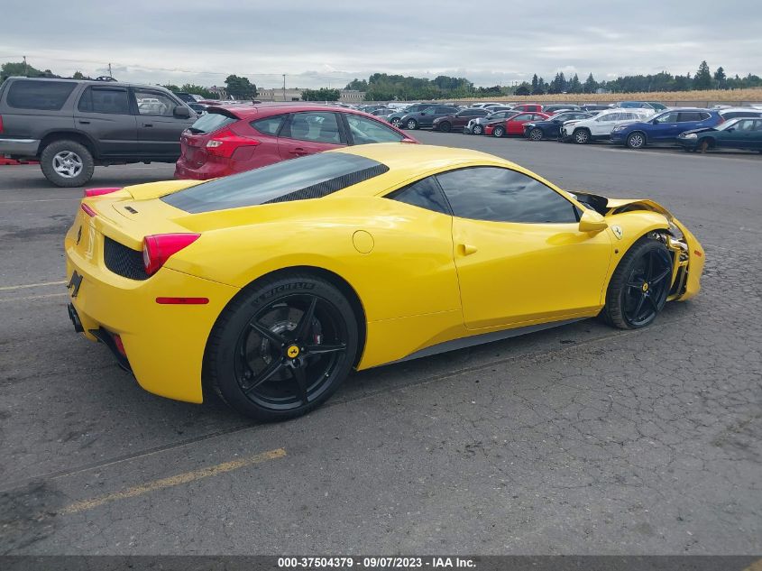 2013 FERRARI 458 ITALIA ZFF67NFA7D0191068