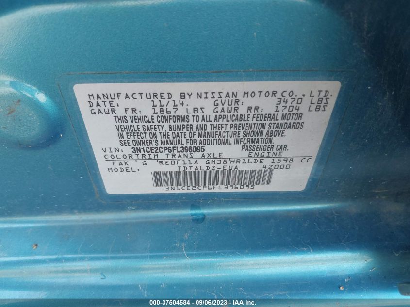 2015 NISSAN VERSA NOTE SV - 3N1CE2CP6FL396095