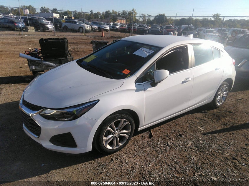 VIN 3G1BE6SM8KS522697 2019 CHEVROLET CRUZE LT