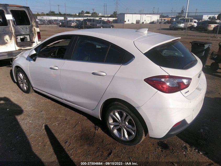 VIN 3G1BE6SM8KS522697 2019 CHEVROLET CRUZE LT