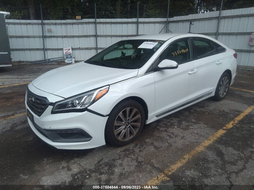 2016 HYUNDAI SONATA 2.4L SPORT - 5NPE34AFXGH430087