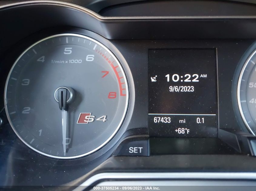 2014 AUDI S4 PREMIUM PLUS WAUDGAFL6EA093836