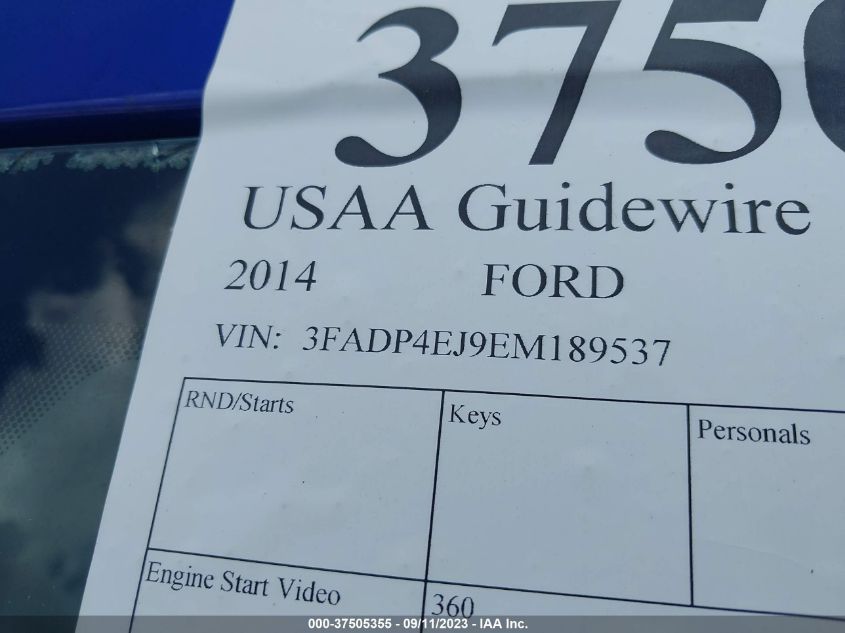 2014 FORD FIESTA SE - 3FADP4EJ9EM189537