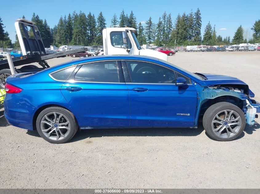 2017 FORD FUSION SE HYBRID - 3FA6P0LU2HR306784