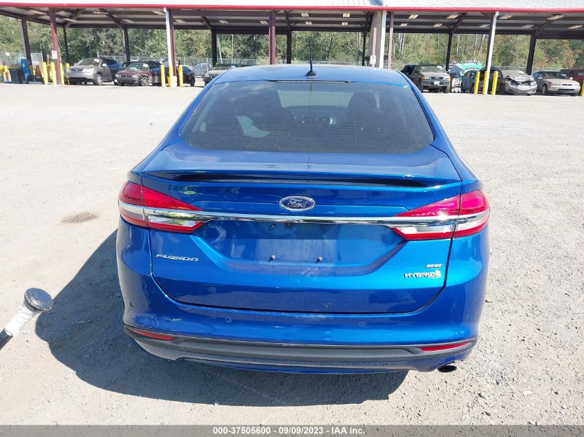 2017 FORD FUSION SE HYBRID - 3FA6P0LU2HR306784