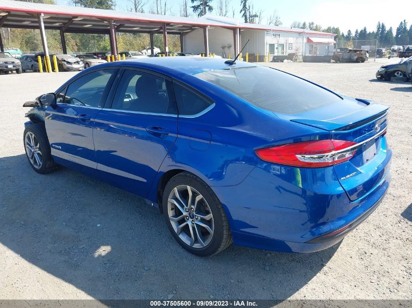 2017 FORD FUSION SE HYBRID - 3FA6P0LU2HR306784