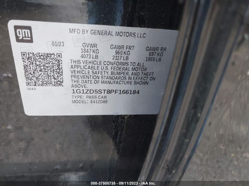 2023 CHEVROLET MALIBU LT - 1G1ZD5ST8PF166184