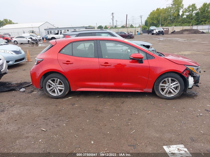 VIN JTND4MBE9M3140375 2021 TOYOTA COROLLA HATCHBACK SE