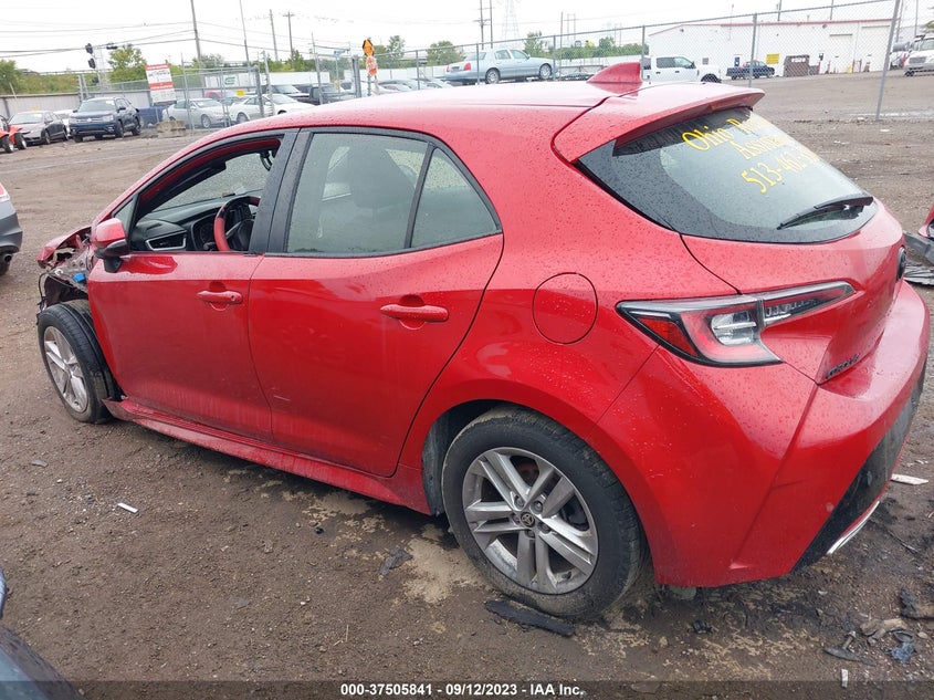 VIN JTND4MBE9M3140375 2021 TOYOTA COROLLA HATCHBACK SE