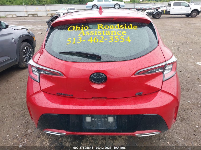VIN JTND4MBE9M3140375 2021 TOYOTA COROLLA HATCHBACK SE