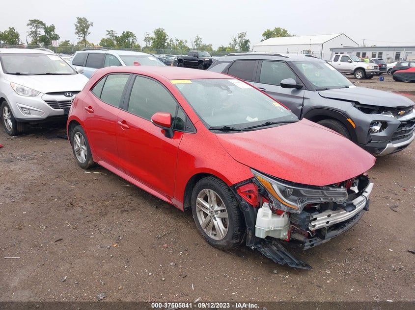 VIN JTND4MBE9M3140375 2021 TOYOTA COROLLA HATCHBACK SE