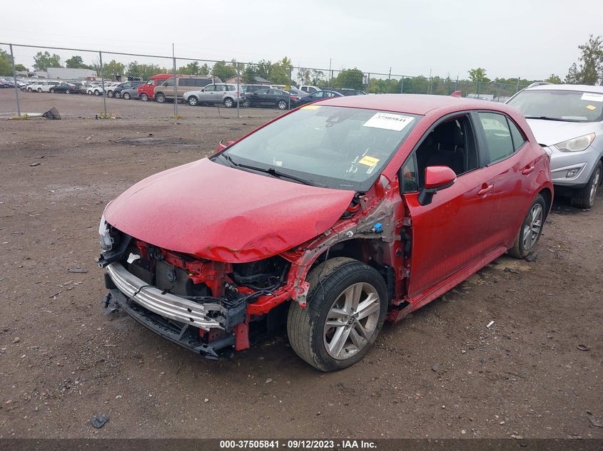 VIN JTND4MBE9M3140375 2021 TOYOTA COROLLA HATCHBACK SE