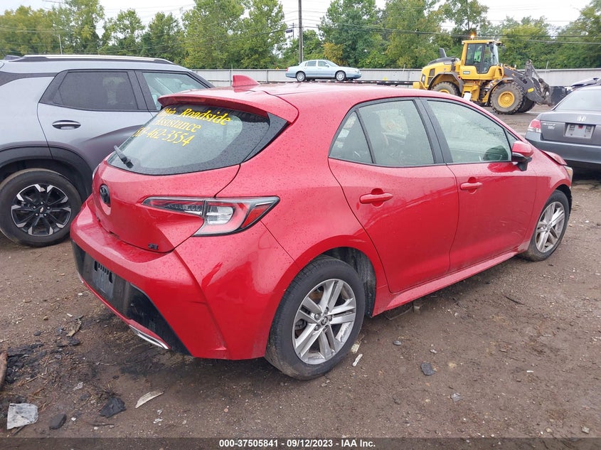 VIN JTND4MBE9M3140375 2021 TOYOTA COROLLA HATCHBACK SE