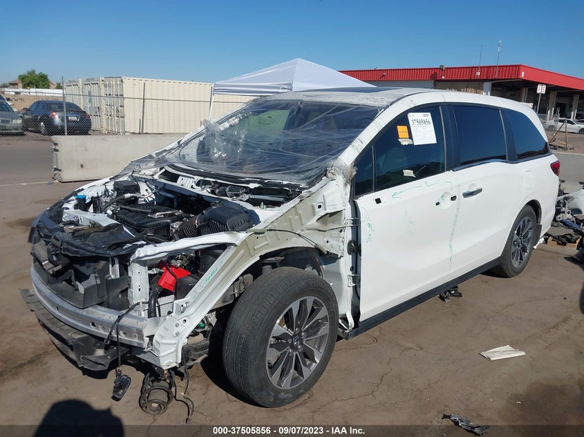 VIN 5FNRL6H70MB026530 2021 HONDA ODYSSEY EXL