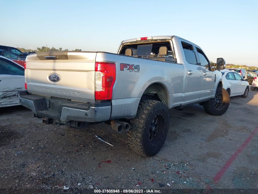 2017 FORD SUPER DUTY F-250 SRW LARIAT/PLATINUM - 1FT7W2BT4HEE70126