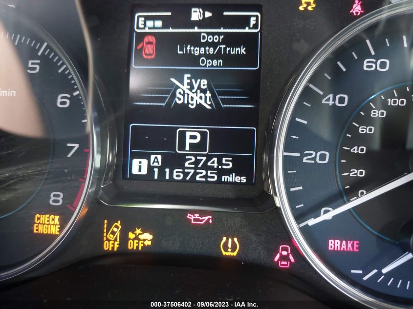 2015 SUBARU IMPREZA WAGON 2.0I SPORT PREMIUM - JF1GPAY67F8257469