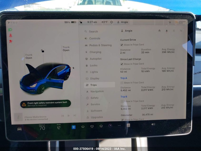 2019 TESLA MODEL 3 RANGE - 5YJ3E1EA6KF464307