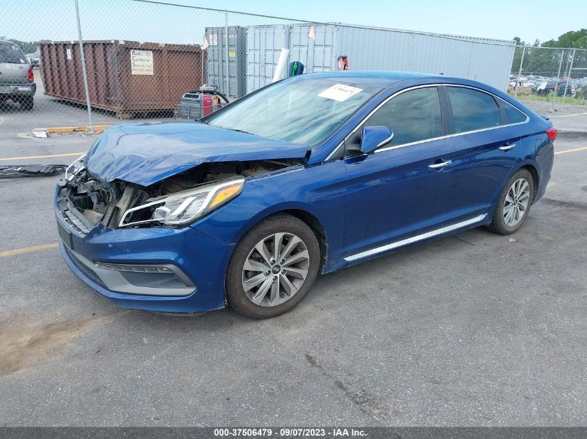 2016 HYUNDAI SONATA 2.4L SPORT - 5NPE34AF6GH432046