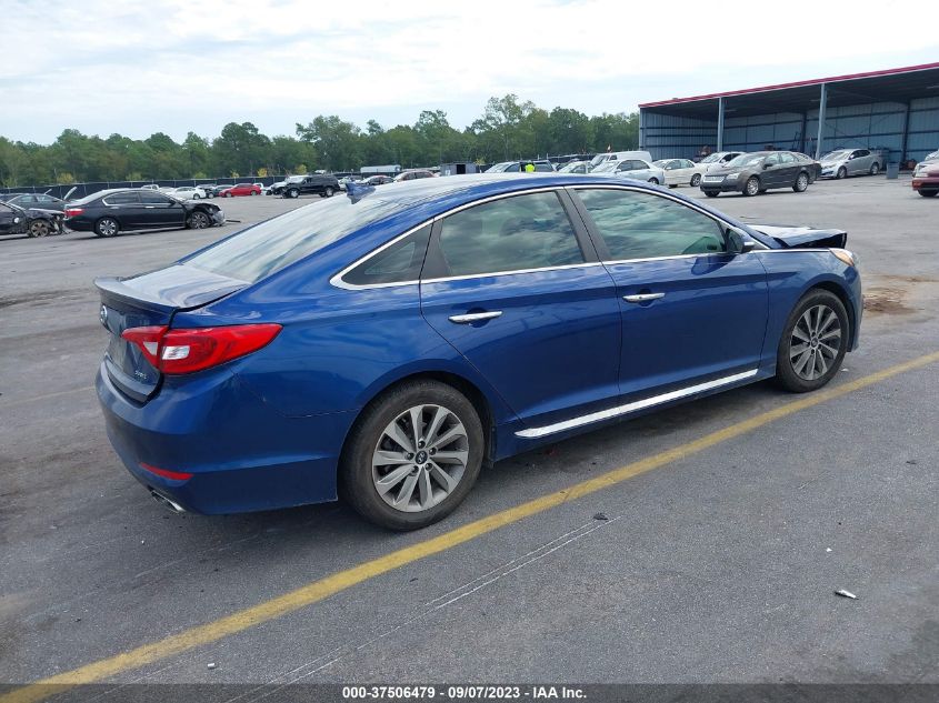 2016 HYUNDAI SONATA 2.4L SPORT - 5NPE34AF6GH432046