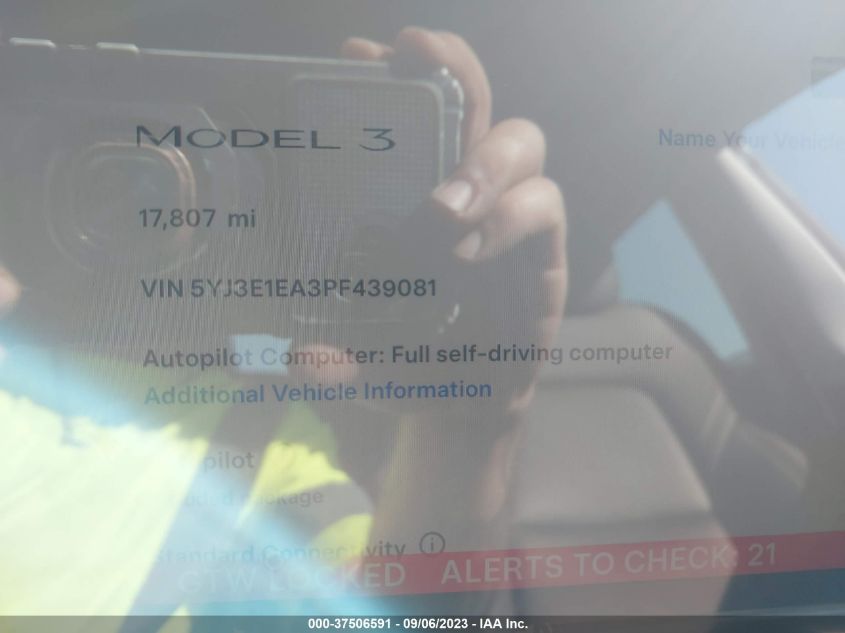 2023 TESLA MODEL 3 - 5YJ3E1EA3PF439081