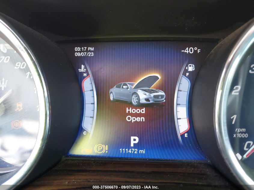 2014 MASERATI QUATTROPORTE S Q4 ZAM56RRA4E1089735