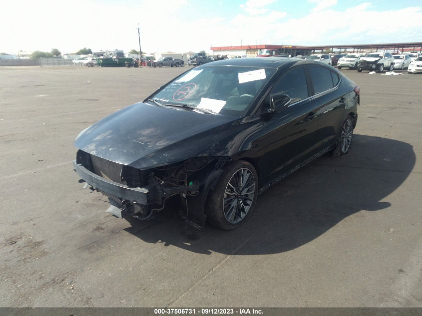 2017 HYUNDAI ELANTRA SPORT - KMHD04LBXHU328581