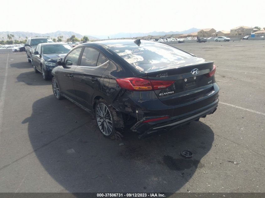 2017 HYUNDAI ELANTRA SPORT - KMHD04LBXHU328581