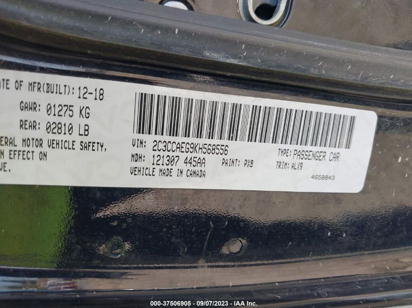 2019 CHRYSLER 300 LIMITED - 2C3CCAEG9KH568556