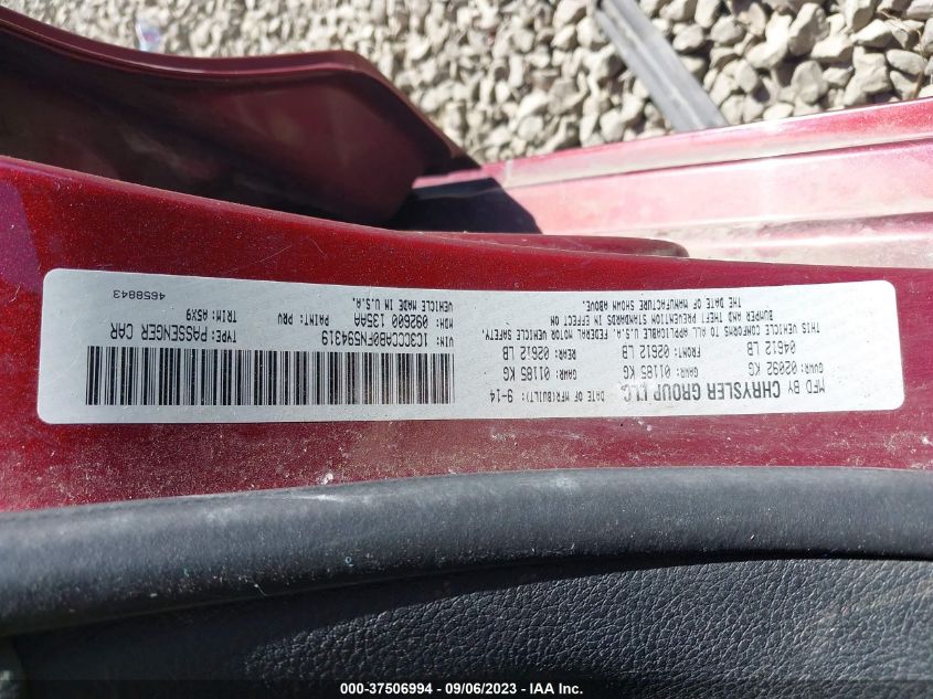 2015 CHRYSLER 200 LIMITED 1C3CCCAB0FN594319