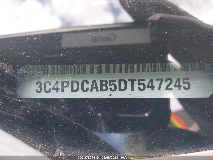 2013 DODGE JOURNEY SE - 3C4PDCAB5DT547245