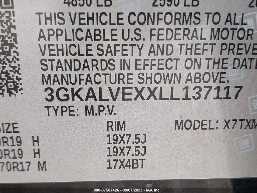 2020 GMC TERRAIN SLT - 3GKALVEXXLL137117