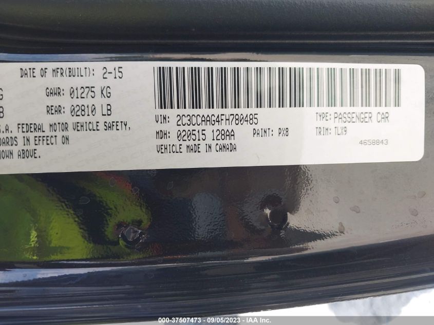 2015 CHRYSLER 300 LIMITED - 2C3CCAAG4FH780485
