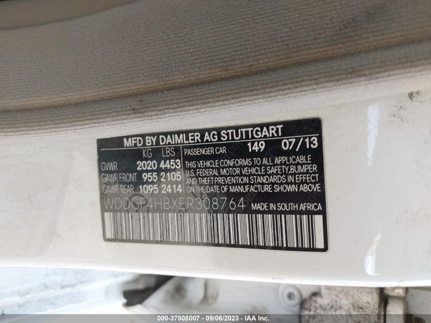 2014 MERCEDES-BENZ C 250 SPORT/LUXURY WDDGF4HBXER308764