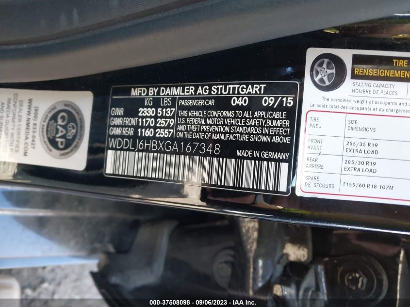 2016 MERCEDES-BENZ CLS CLS 400 - WDDLJ6HBXGA167348
